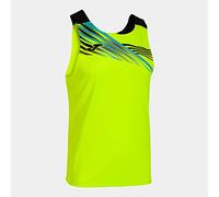 Camiseta sin Mangas Elite x Amarillo flúor Negro