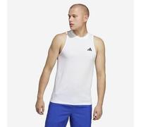 Camiseta Sin Mangas Fitness Cardio Adidas Hombre Blanco S