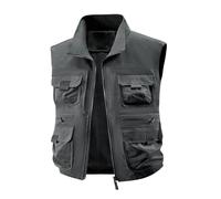 Camiseta sin Mangas Holgada Informal para Hombre con múltiples Bolsillos para Actividades al Libre de Verano y Uso Diario. Chaleco Plumas Ligero Hombre