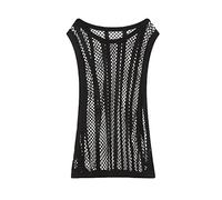 Camiseta sin Mangas Hombre Chaleco de Malla Top Músculo Camiseta de Ejercicio Hueca Camiseta de Rejilla sin Mangas Sexy Camisetas de Tirantes