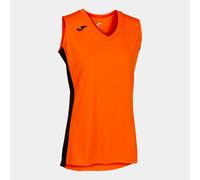 Camiseta Sin Mangas Joma Cancha III Naranja Negro - Camiseta Sin Mangas Niña MKP