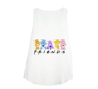 Camiseta sin Mangas Mujer - Estampado Osos amoros y Logotipo de la Serie Friends - Gruñosito - Care Bears - Camiseta de Tirantes Mujer - GL BOUTIK