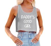 Camiseta Sin Mangas Mujer Verano Camisetas Tirantes Sexy Ajustado Deportivas Tank Tops Elástica Suave Crop Top Costilla De Punto Básica Chalecos Top Lencero Casual Color Sólido Camisola Shirt