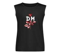 Camiseta sin mangas para hombre Dm-Violator-Depeche-Mode, camisetas de manga corta con cuello redondo, camisetas de verano, Negro, M