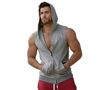 Camiseta sin mangas para hombre, para gimnasio, sin mangas, sin mangas, sin mangas, de un solo color, corte holgado, chaleco sin mangas, camiseta deportiva para correr, entrenamiento, deporte, fitness