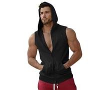 Camiseta sin mangas para hombre, para gimnasio, sin mangas, sin mangas, sin mangas, de un solo color, corte holgado, chaleco sin mangas, camiseta deportiva para correr, entrenamiento, deporte, fitness