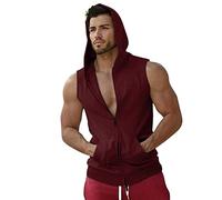 Camiseta sin mangas para hombre, para gimnasio, sin mangas, sin mangas, sin mangas, de un solo color, corte holgado, chaleco sin mangas, camiseta deportiva para correr, entrenamiento, deporte, fitness