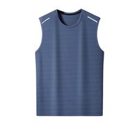 Camiseta sin mangas para hombre, sin mangas, para entrenamiento muscular, verano, casual, lisa, suave, transpirable, absorbe la humedad, deportes, entrenamiento, gimnasio, correr, camiseta sin mangas
