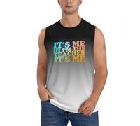 Camiseta sin Mangas para Hombre Soy yo Hola, Soy el Profesor Soy yo Camisetas musculosas Entrenamiento en el Gimnasio