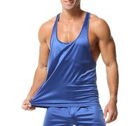 Camiseta Sin Mangas Para Hombre Tejido Elástico Que Enfría Al Instante Deportiva Peso Muerto Dominadas Acabado Ácido Con Look Retro Tirantes Tallas Grandes Holgada Talla Grande Rebajas Verano