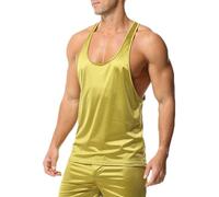 Camiseta Sin Mangas Para Hombre Tejido Elástico Que Enfría Al Instante Deportiva Peso Muerto Dominadas Acabado Ácido Con Look Retro Tirantes Tallas Grandes Holgada Talla Grande Rebajas Verano