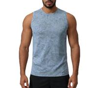 Camiseta sin Mangas para Hombres, Chaleco Que repele el Sudor y no se adhiere, Ligero y sin Cargas para Todo Tipo de Actividades físicas（Azul；L）_1