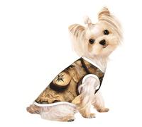 Camiseta sin mangas para mascotas con estampado de brújula y mapa del viejo mundo, suave, elástica, para uso en interiores y exteriores