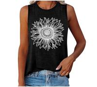 Camiseta sin mangas para mujer, bonita camiseta de verano, camiseta deportiva básica, camiseta de tirantes para fiesta, camiseta de verano a rayas, bohemia, de verano, espalda cruzada, blusa de punto