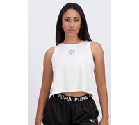 Camiseta Sin Mangas Puma - Blanco - Crop Top Mujer talla L