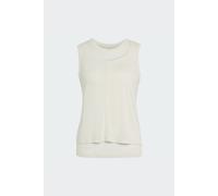 adidas Mujer Soft Lux Sheer Tank Shirt, Off White, XXS