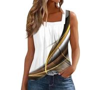 Camiseta Sin Mangas, Top Deportivo Mujer, Verano Gym Top Sin Tirantes, Elegante Corta Vestir Basicas Summer Chaleco Elegantes Tank Tops Camiseta Marron Mujer, L