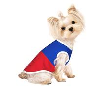Camiseta sin mangas transpirable con estampado de la bandera de Filipinas para mascotas pequeñas, traje ligero para perros y gatos, camiseta elástica sin mangas