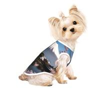 Camiseta sin mangas transpirable con estampado de Monte Fuji a principios de primavera, traje ligero para perros y gatos, camiseta elástica sin mangas