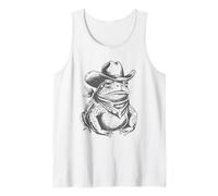 Camiseta sin Mangas Vintage con diseño de Sapo Vaquero - Go On Now Git Western Toad Camiseta sin Mangas