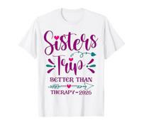 Camiseta Sisters Trip Better Than Therapy 2026 Camiseta