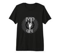 Camiseta Skeleton Hands, Bad Girl Rock Attitude Camiseta Premium