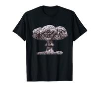 Camiseta Sketch Artístico de la Nube de la Seta de la Bomba Nuclear Atómica Camiseta