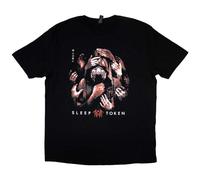 Camiseta Sleep Token Grabbing Hands, Negro -, Large