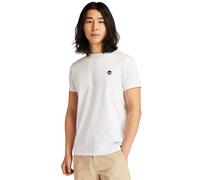 Camiseta slim de cuello redondo Dunstan River Hombre Talla M. Color Blanco