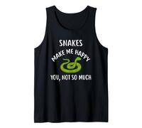 Camiseta Snakes Make Me Happy, You Not So Much Snake Camiseta sin Mangas