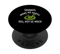 Camiseta Snakes Make Me Happy, You Not So Much Snake PopSockets PopGrip Adhesivo