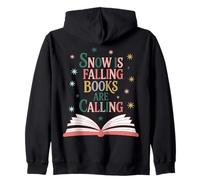 Camiseta Snow is Falling Books Are Calling Book Lover Sudadera con Capucha