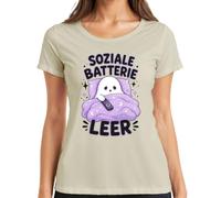 Camiseta Social Batería Vacía Introvertido Espíritu Mujer, naturaleza, XXL
