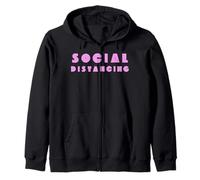Camiseta Social Distancing Sudadera con Capucha