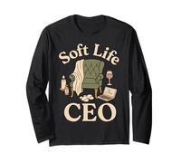 Camiseta Soft Life CEO Self Care para aquellos que aman la relajación Manga Larga