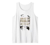 Camiseta Solve The Problem 9x7+4 Meme 6-7 Halloween Camiseta sin Mangas