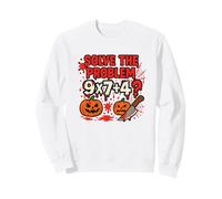 Camiseta Solve The Problem 9x7+4 Meme 6-7 Halloween Sudadera