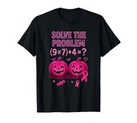 Camiseta Solve The Problem 9x7+4 Meme 6 7 We Wear Pink Camiseta