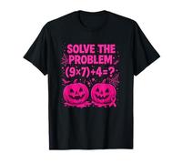 Camiseta Solve The Problem 9x7+4 Meme 6 7 We Wear Pink Camiseta