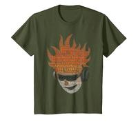 Camiseta Sonar Electronic Music Festival Barcelona Art Dance Food Camiseta, Niños, Verde Oliva, 2 años