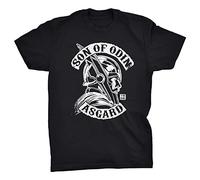 Camiseta Sons of Odin Asgard Thor, Negro, L