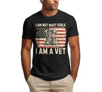 Camiseta Soy la mayoría de Las Chicas, Soy una veterana para Mujer, Camiseta del Día de los Veteranos