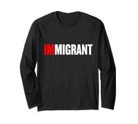 Camiseta Soy un Migrante o Soy una Camisa de Inmigrante Manga Larga