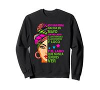 Camiseta Soy Una Reina Nacida En Mayo con Tres Lados Sudadera