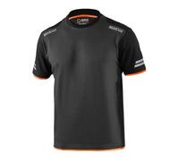 Camiseta Sparco Tech (trabajo en equipo) negro naranja - talla XXL