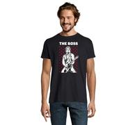 Camiseta Springsteen The Boss Rock música Concierto (FR/ES, Letras, M, Regular, Regular, Negro)