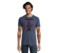 Camiseta Springsteen The Boss Rock música Concierto (FR/ES, Letras, S, Regular, Regular, Denim)