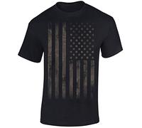 Camiseta: Stars and Stripes Estilo Camo - Bandera USA T-Shirt - Regalo Hombre-s y Mujer-es - Estados Unidos de América - United States - Bike-r Rock Motero Chopper - Army Camouflage (3XL)