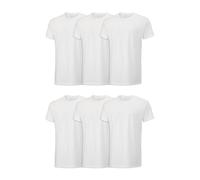 Camiseta Stay Tucked Crew para hombre de Fruit of the Loom, talla mediana, color blanco (paquete de 6)
