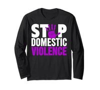 Camiseta Stop Domestic Violence - Conciencia sobre la Violencia Doméstica Manga Larga